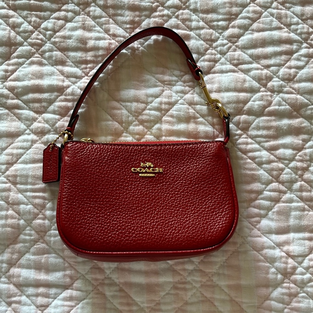 Red coach purse